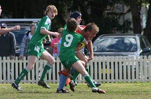 De La Salle Vs Gymea Gorilla's 2nd Semi Final action (Photo : ourfooty media) 