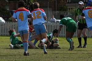 De La Salle Vs Gymea Gorilla's 2nd Semi Final action (Photo : ourfooty media) 