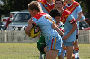 De La Salle Vs Gymea Gorilla's 2nd Semi Final action (Photo : ourfooty media) 