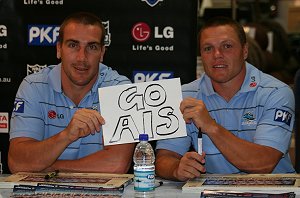 Luke Covell & Corey Hughes say : GO AUSSIES (Photo : ourfooty media)