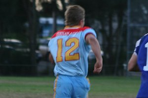 Reece Davidson heads for the try line - De La Salle v St. John's Bosco U16A's Rnd 8 aCTioN (Photo's : ourfooty media)