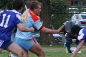 Zac Wedersweiler hits the line from 60 meters out - De La Salle v St. John's Bosco U16A's Rnd 8 aCTioN (Photo's : ourfooty media)
