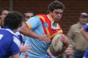 Gene DuBois running out wide - De La Salle v St. John's Bosco U16A's Rnd 8 aCTioN (Photo's : ourfooty media)