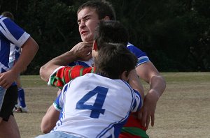Sharks Knockout's Under 16's Grand Final - Engadine HS v Heathcote HS action (Photo : ourfooty media)