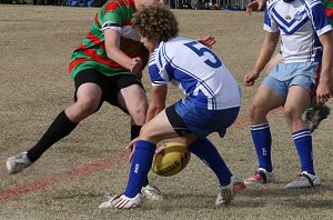 Sharks Knockout's Under 16's Grand Final - Engadine HS v Heathcote HS action (Photo : ourfooty media)