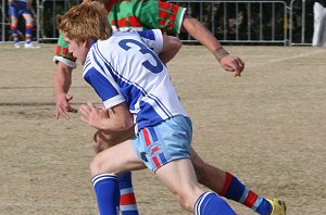 Sharks Knockout's Under 16's Grand Final - Engadine HS v Heathcote HS action (Photo : ourfooty media)