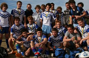 Engadine High School - Sharks 16 schoolboys champions - Sharks Knockout's Under 16's Grand Final - Engadine HS v Heathcote HS action (Photo : ourfooty media)
