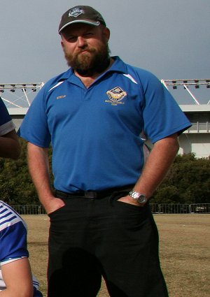 Steve Holz - Engadine High School Rugby League coach & Sharks Matty's Cup ass coach at the Sharks Knockout's Under 16's Grand Final - Engadine HS v Heathcote HS action (Photo : ourfooty media)