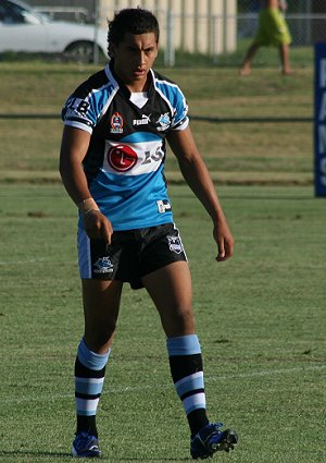Rea Pittman gets ready to go again - Bulldogs vs Sharks Matty's Cup trial game