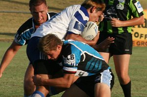 Reece Davidson hit another Bulldog - Bulldogs vs Sharks Matty's Cup trial game 