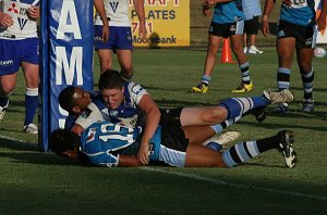 is it a Sharks try in the Bulldogs vs Sharks Matty's Cup trial game