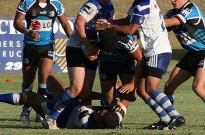 ACTION in the Bulldogs vs Sharks Matty's Cup trial game