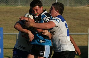 ACTION in the Bulldogs vs Sharks Matty's Cup trial game