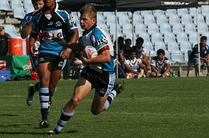 Reece Davidson on another strong run - Sharks Vs Magpies Matthew's Cup trial @ Shark Park (Photo's : ourfooty media)