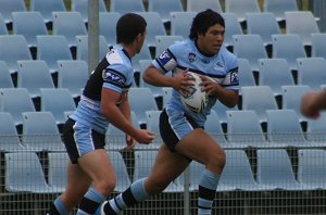 DJ Lokeni-Purcell on the move - Sharks vs Tigers SG Ball Round 1 (Photo : ourfooty media)