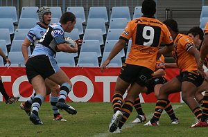 James Hasson charges up Shark Park - Sharks vs Tigers SG Ball Round 1 (Photo : ourfooty media)