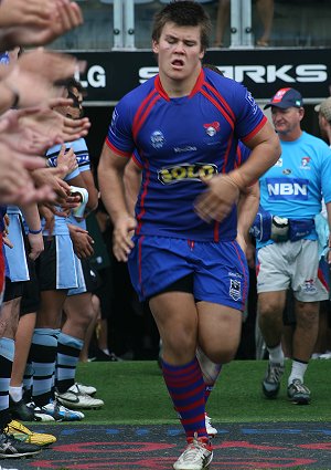 Jake Finn Runs onto Shark Park earlier this year (Photo ; ourfooty media)