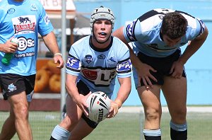 Dane MALONE runs the footy - Sharks v Dragons SG Ball Rnd 3 (Photo : ourfooty media)