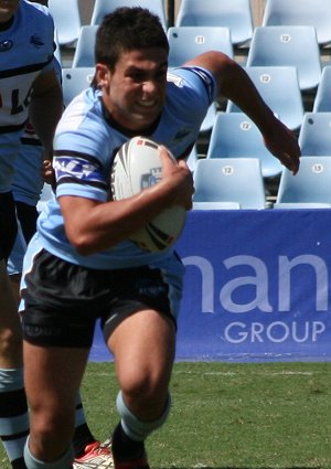 Chris Nasr charges up Toyota Park - Sharks v Bulldogs Rnd 7 SG Ball ACTioN (Photo's : ourfooty media)