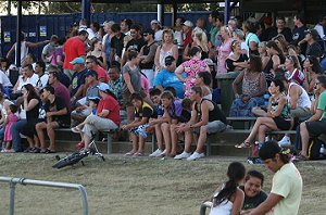 Some of the crowd - Bulldogs vs Sharks SG Ball trial, Hammondville Oval 31st jan '09 (Photo : ourfooty media) 