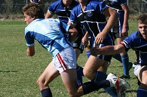 Woolooware HS v Sylvania HS Schoolboys Trophy action (photo's : ourfootymedia)