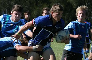 Woolooware HS v Sylvania HS Schoolboys Trophy action (photo's : ourfootymedia)