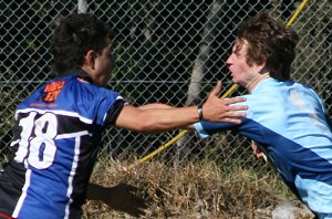 Woolooware HS v Sylvania HS Schoolboys Trophy action (photo's : ourfootymedia)