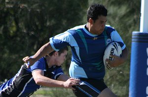 Woolooware HS v Sylvania HS Schoolboys Trophy action (photo's : ourfootymedia)