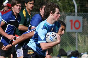 Woolooware HS v Sylvania HS Schoolboys Trophy action (photo's : ourfootymedia)