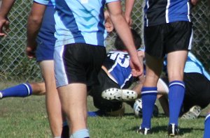 Woolooware HS v Sylvania HS Schoolboys Trophy action (photo's : ourfootymedia)
