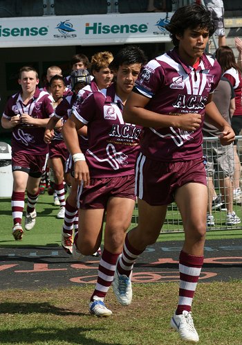 Cronulla Sharks Academy Under 13's v Burleigh BEARS U 13's action (Photo : ourfootymedia) 