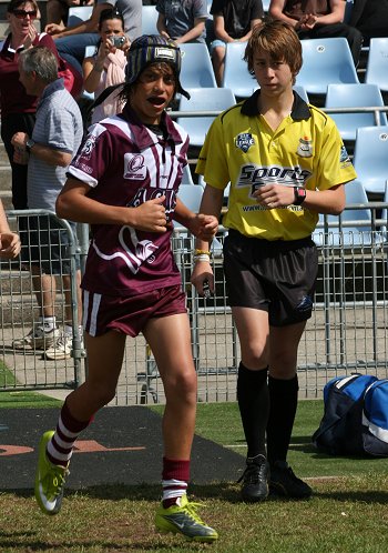Cronulla Sharks Academy Under 13's v Burleigh BEARS action (Photo : ourfootymedia) 