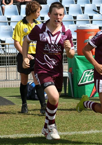 Cronulla Sharks Academy Under 13's v Burleigh BEARS action (Photo : ourfootymedia) 