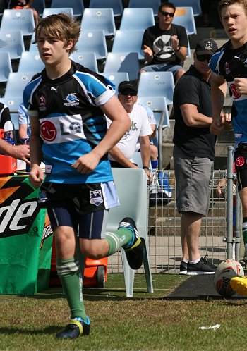 Cronulla Sharks Academy Under 13's v Burleigh BEARS action (Photo : ourfootymedia) 