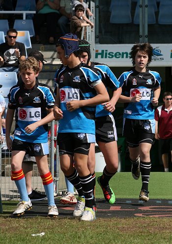 Cronulla Sharks Academy Under 13's v Burleigh BEARS action (Photo : ourfootymedia) 