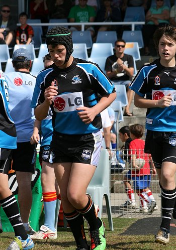 Cronulla Sharks Academy Under 13's v Burleigh BEARS action (Photo : ourfootymedia) 