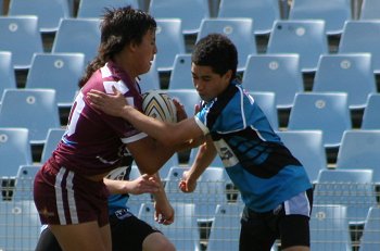Cronulla Sharks Academy Under 13's v Burleigh BEARS action (Photo : ourfootymedia) 