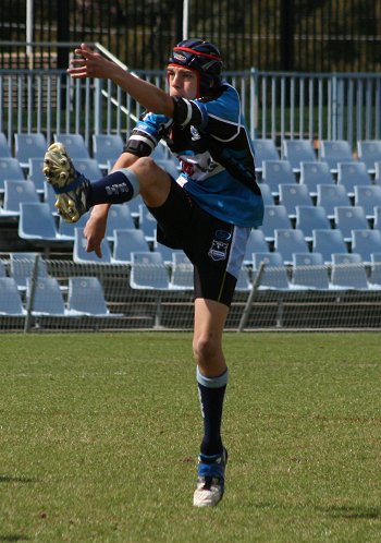 Cronulla Sharks Academy Under 13's v Burleigh BEARS action (Photo : ourfootymedia) 