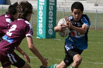Cronulla Sharks Academy Under 13's v Burleigh BEARS action (Photo : ourfootymedia) 