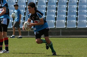 Cronulla Sharks Academy Under 13's v Burleigh BEARS action (Photo : ourfootymedia) 