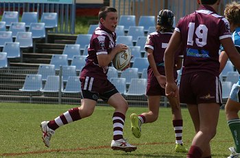 Cronulla Sharks Academy Under 13's v Burleigh BEARS action (Photo : ourfootymedia) 