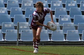 Cronulla Sharks Academy Under 13's v Burleigh BEARS action (Photo : ourfootymedia) 