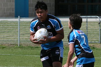 Cronulla Sharks Academy Under 13's v Burleigh BEARS action (Photo : ourfootymedia) 