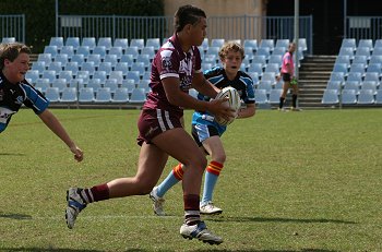 Cronulla Sharks Academy Under 13's v Burleigh BEARS action (Photo : ourfootymedia) 