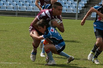 Cronulla Sharks Academy Under 13's v Burleigh BEARS action (Photo : ourfootymedia) 