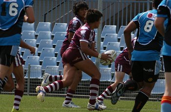 Cronulla Sharks Academy Under 13's v Burleigh BEARS action (Photo : ourfootymedia) 