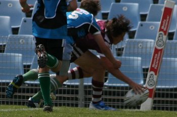Cronulla Sharks Academy Under 13's v Burleigh BEARS action (Photo : ourfootymedia) 
