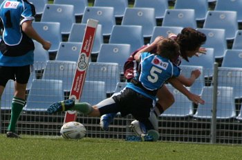 Cronulla Sharks Academy Under 13's v Burleigh BEARS action (Photo : ourfootymedia) 
