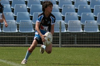 Cronulla Sharks Academy Under 13's v Burleigh BEARS action (Photo : ourfootymedia) 