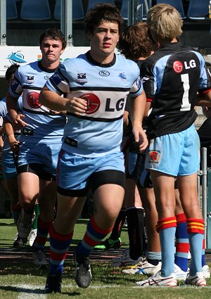 Cronulla Sharks v Sydney Roosters Under 17's Academy Match action (Photo's : ourfootymedia)